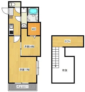 プレリュード三郷【3階】の間取り