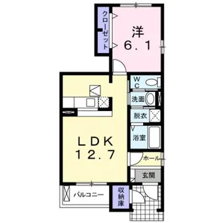 エリュシオン【1階】の間取り