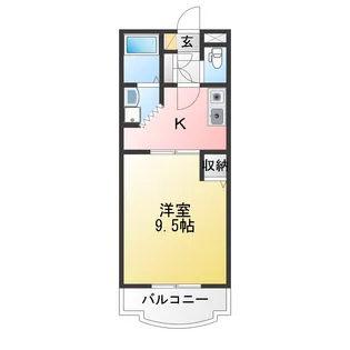 大井手ガーデンテラス B棟【2階】の間取り