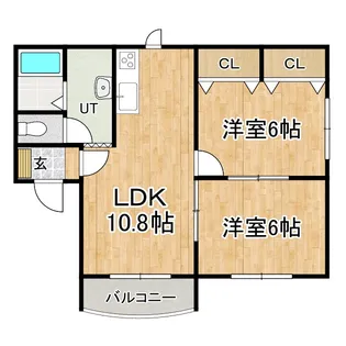 ロゼット暁【2階】の間取り
