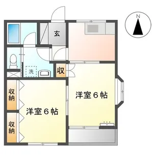 サンタプレイス吉田【2階】の間取り
