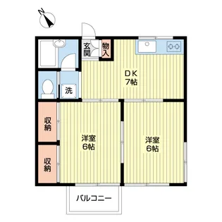サンビーム岩田【2階】の間取り