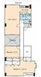 HARAビル【2階】の間取り