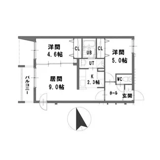 ラヴィータ平岸【4階】の間取り