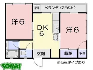 B・BALANCE【2階】の間取り