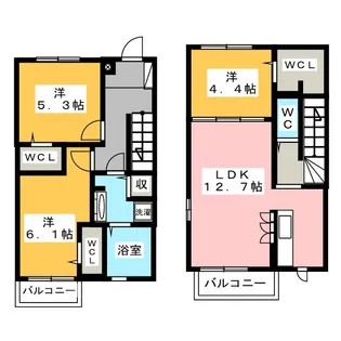 グレーシアン【1階】の間取り