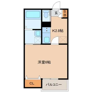 レピュート薬師堂【1階】の間取り