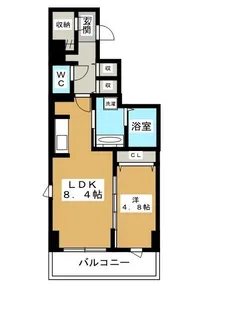 YamazakiSekiyuBLD【4階】の間取り