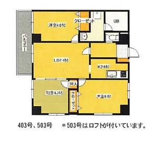 マルダイビル【5階】の間取り