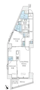 Le UnDeux南青山【7階】の間取り