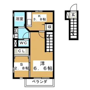 グリーンフィールド葉山B【2階】の間取り