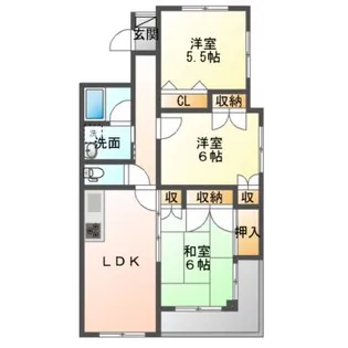 マックヒルズ方木田【5階】の間取り