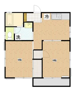 金子アパート【1階】の間取り