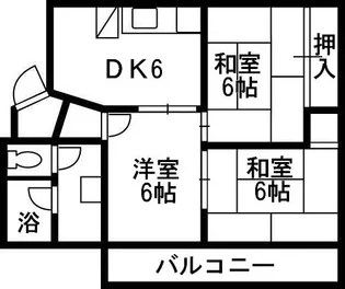 ローズハイツ【1階】の間取り