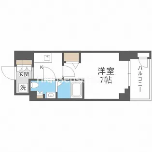 ワールドアイ大阪城EASTアドバンス【3階】の間取り