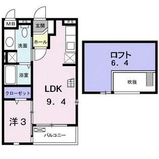 アルドーレ【2階】の間取り