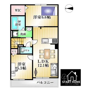 サザン・スターB【2階】の間取り