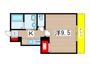 リーブルファイン祐光【1階】の間取り