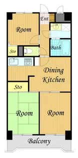 ライオンズガーデン鹿島田【5階】の間取り
