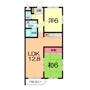 カサ・ミラ88 A棟【3階】の間取り