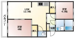井東コーポラス【2階】の間取り
