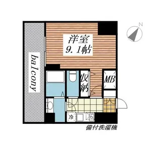 メゾン・ド・ヴィレ恵比寿【10階】の間取り