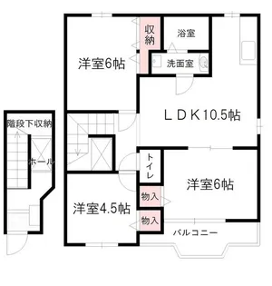 ソレイユ・ルヴァンC【2階】の間取り