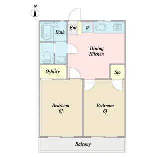 メナージュ2【1階】の間取り