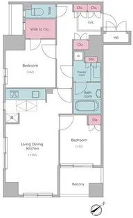 レジディア文京千石II【4階】の間取り