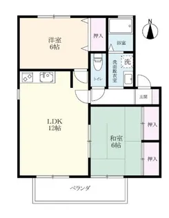 グランドール開成 A棟【2階】の間取り