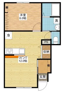 ラ・フィーネAino【1階】の間取り