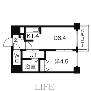 シュクル医大南【5階】の間取り