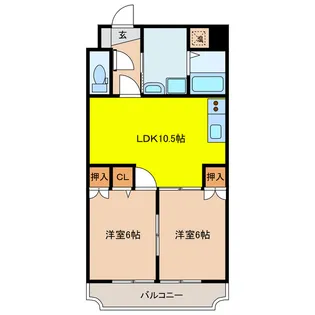 アビリティ東新川【7階】の間取り