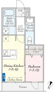 Milar青砥【1階】の間取り