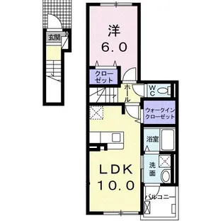 バレンティーノ 46【2階】の間取り