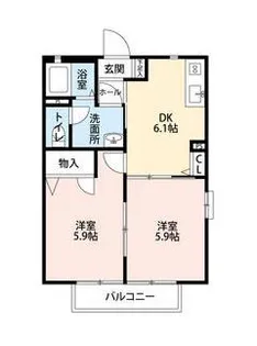 ツーフリーデンハイトC棟【1階】の間取り