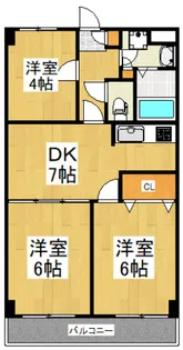 第一神谷ビル【7階】の間取り