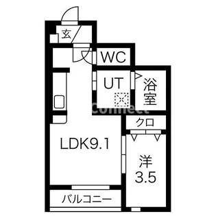 フォルーナV【1階】の間取り