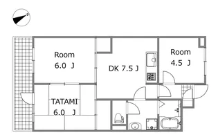 リアナ新前橋アパートメント【3階】の間取り
