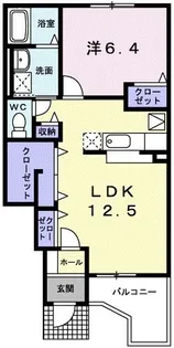 リーガハット23【1階】の間取り