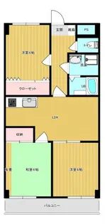 レイクマンション瑞穂【6階】の間取り