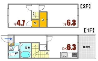 レオパレスひいらぎIIIの間取り