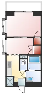 サンフラワーマンション【1階】の間取り