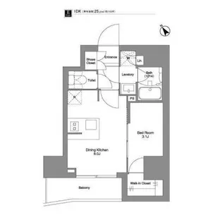 BPRレジデンス田端【4階】の間取り