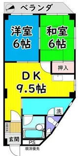 タツミハイツ【2階】の間取り