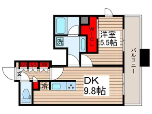 ザ・パークハビオ木場【8階】の間取り