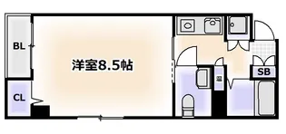 Collection阿倍野(コレクション阿倍野)【2階】の間取り