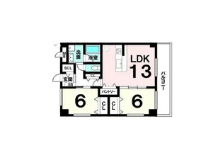 MIZUHOマンションうえはら【2階】の間取り