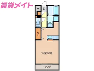 GARNISH II【1階】の間取り