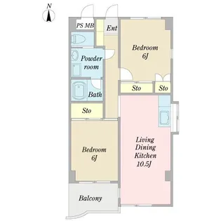 ヨシタケビル【2階】の間取り